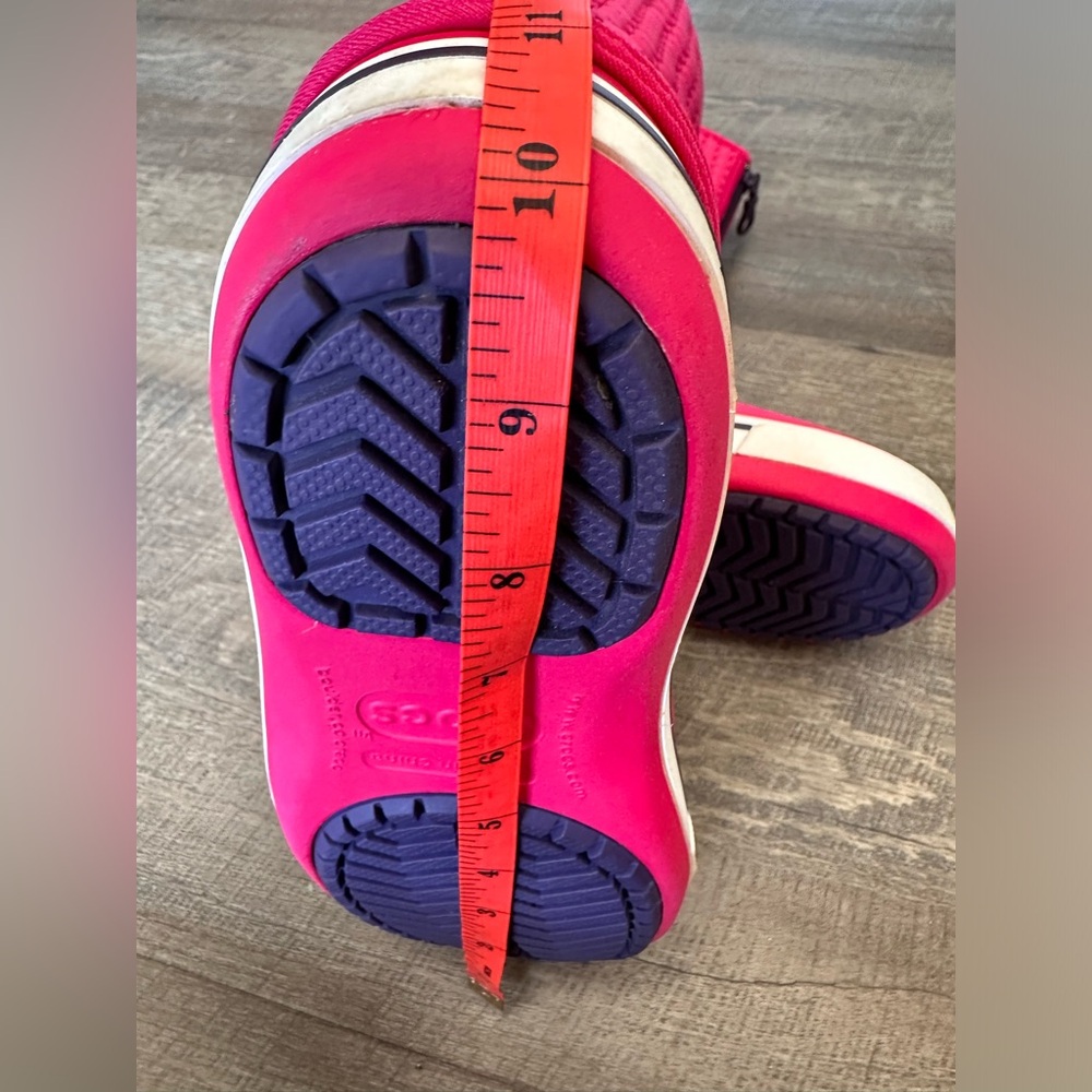CROCS Crocband Winter High Boot w/ Zipper - Raspberry Mulberry Pink Size 8 - Picture 7 of 17
